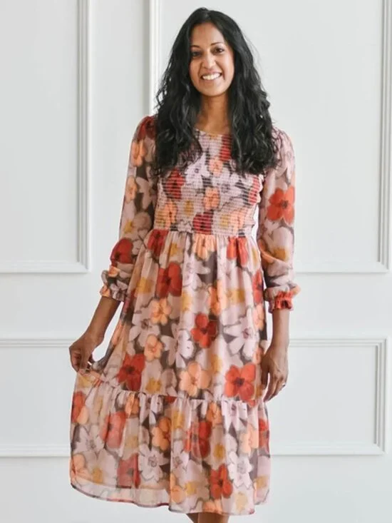 Jillian Harris Grace Midi Dress Mad About Style Fall 2023 Jilly Box Small - Picture 3 of 7